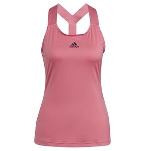 Adidas Women's Aeroready Y-Back Tank Rose Pink Top, Size: S, NEW w/ Tags